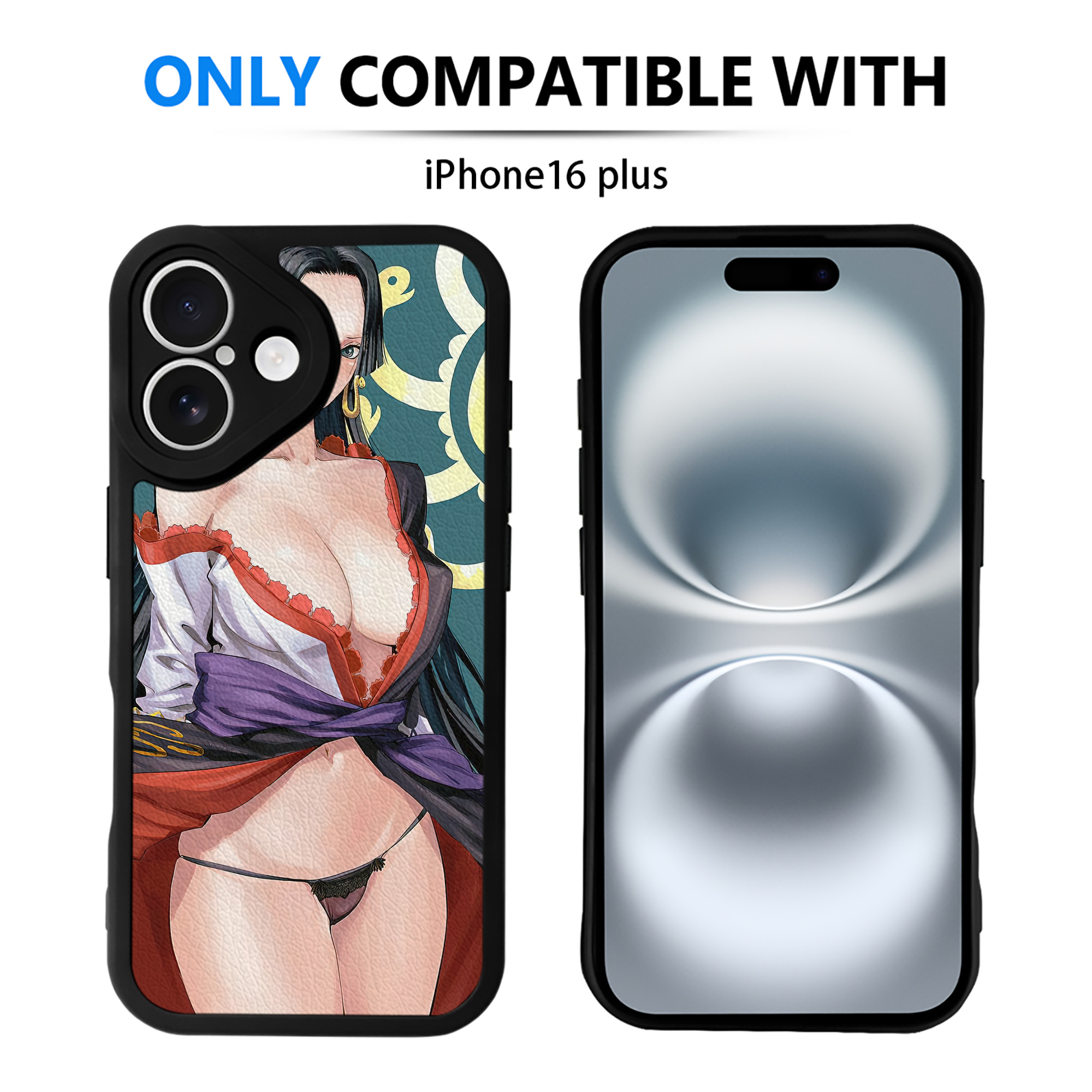 （画像用） ワンピース ONE PIECE 【iPhone 16シリーズ対応】シリコンスマホケース（レザー調） 材質：シリコン